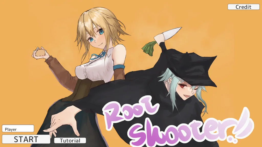 Root Shooterのタイトル画面
